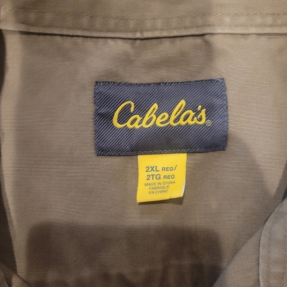 Cabela’s Tan Bird Dog Embroidered Short Sleeve Button Down Shir… - Picture 3 of 5